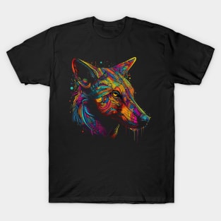 Unleash Your Spirit with our Vibrant Wolf Design T-Shirt